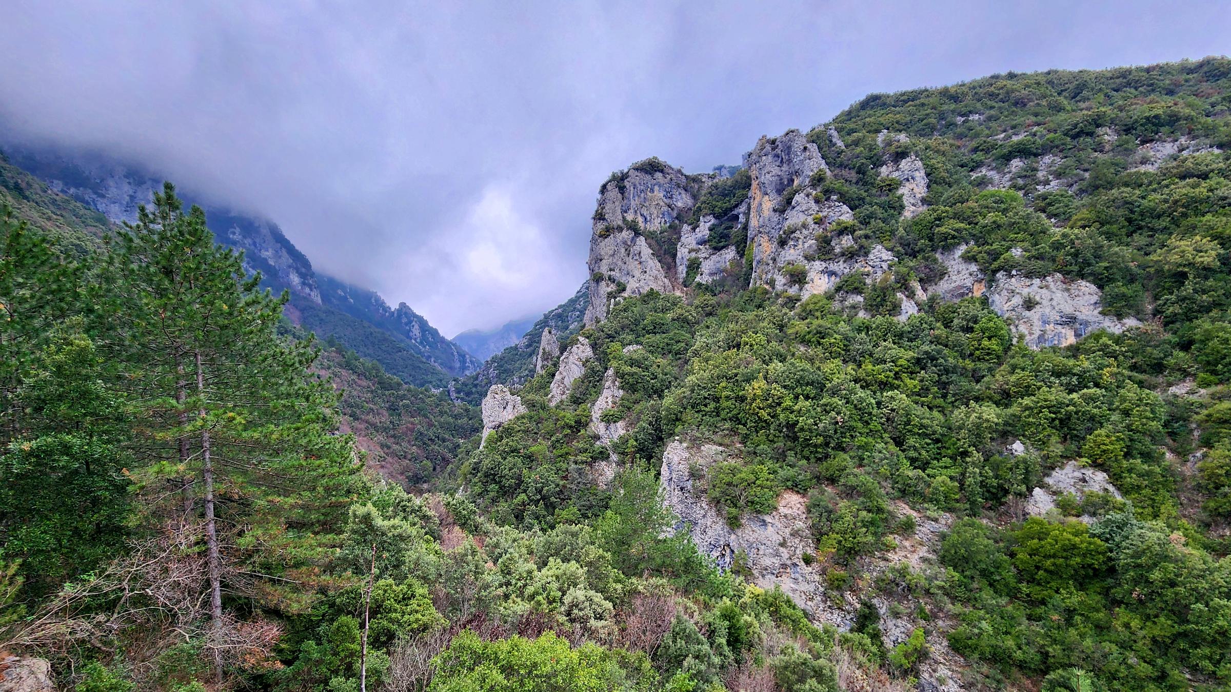 Enipeas Gorge below Mount Olympus near Litochoro