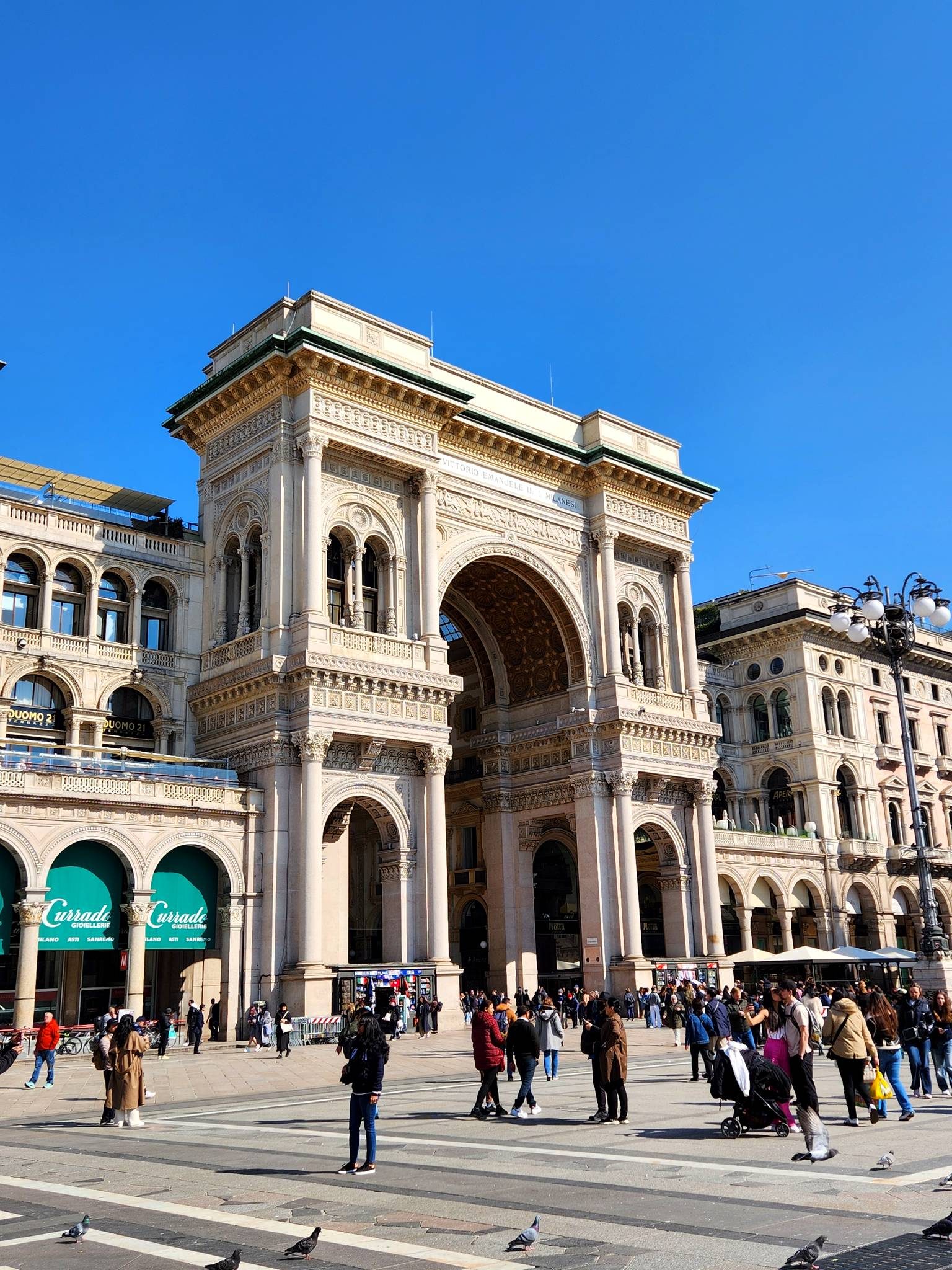 Inside the Galleria Vittorio Emanuele II